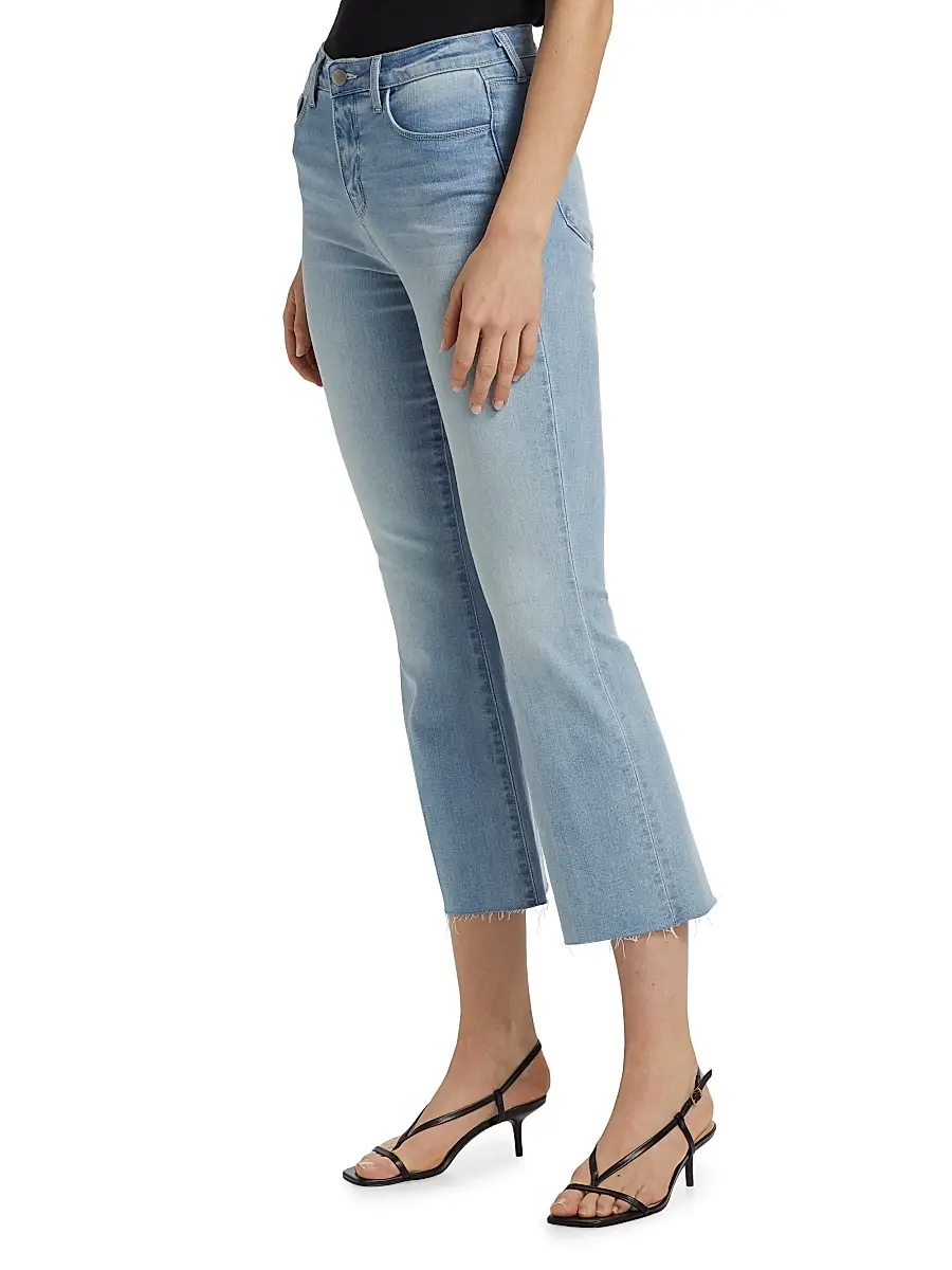 L'Agence Women's Kendra Flared Crop Jeans | Thumbnail 4 L'Agence Women's Kendra Flared Crop Jeans | Thumbnail 4