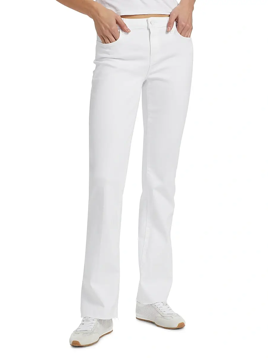 L'Agence Women's Sneeki Low-Rise Sneaker Straight-Leg Jeans | Thumbnail 3