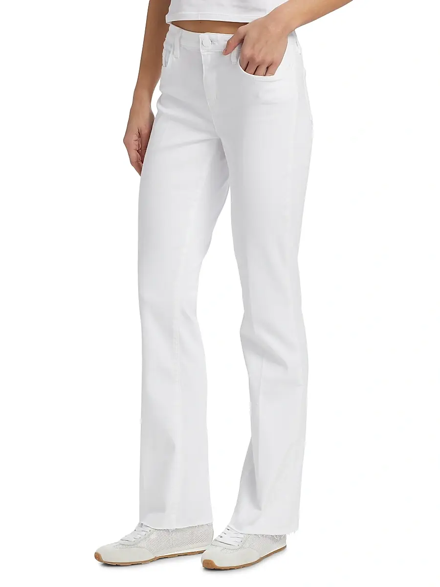 L'Agence Women's Sneeki Low-Rise Sneaker Straight-Leg Jeans | Thumbnail 4