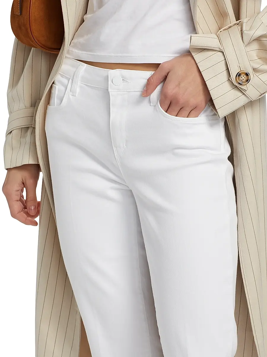 L'Agence Women's Sneeki Low-Rise Sneaker Straight-Leg Jeans | Thumbnail 6