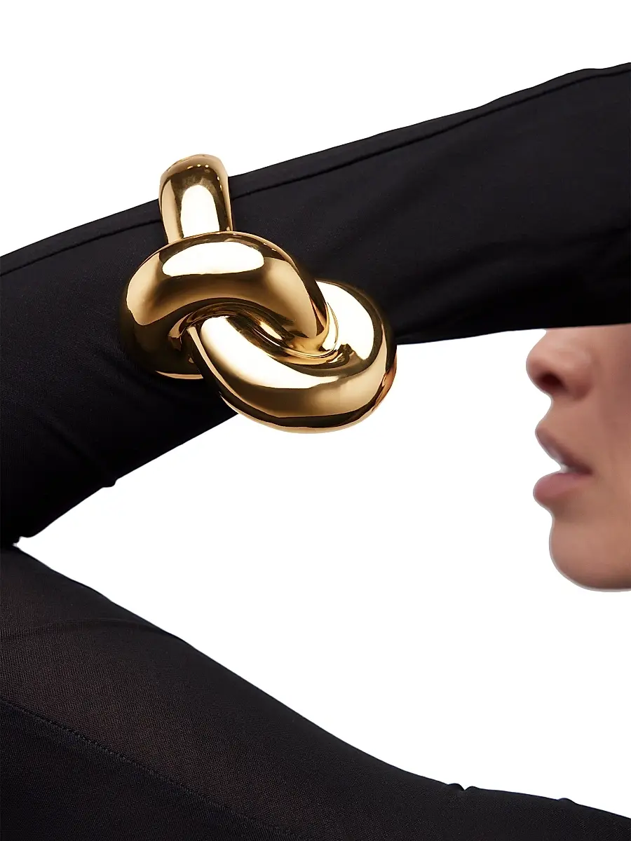 Jennifer Fisher Women's Knot 10K-Gold-Plated Cuff - Yellow Gold | Thumbnail 2 Jennifer Fisher Women's Knot 10K-Gold-Plated Cuff - Yellow Gold | Thumbnail 2