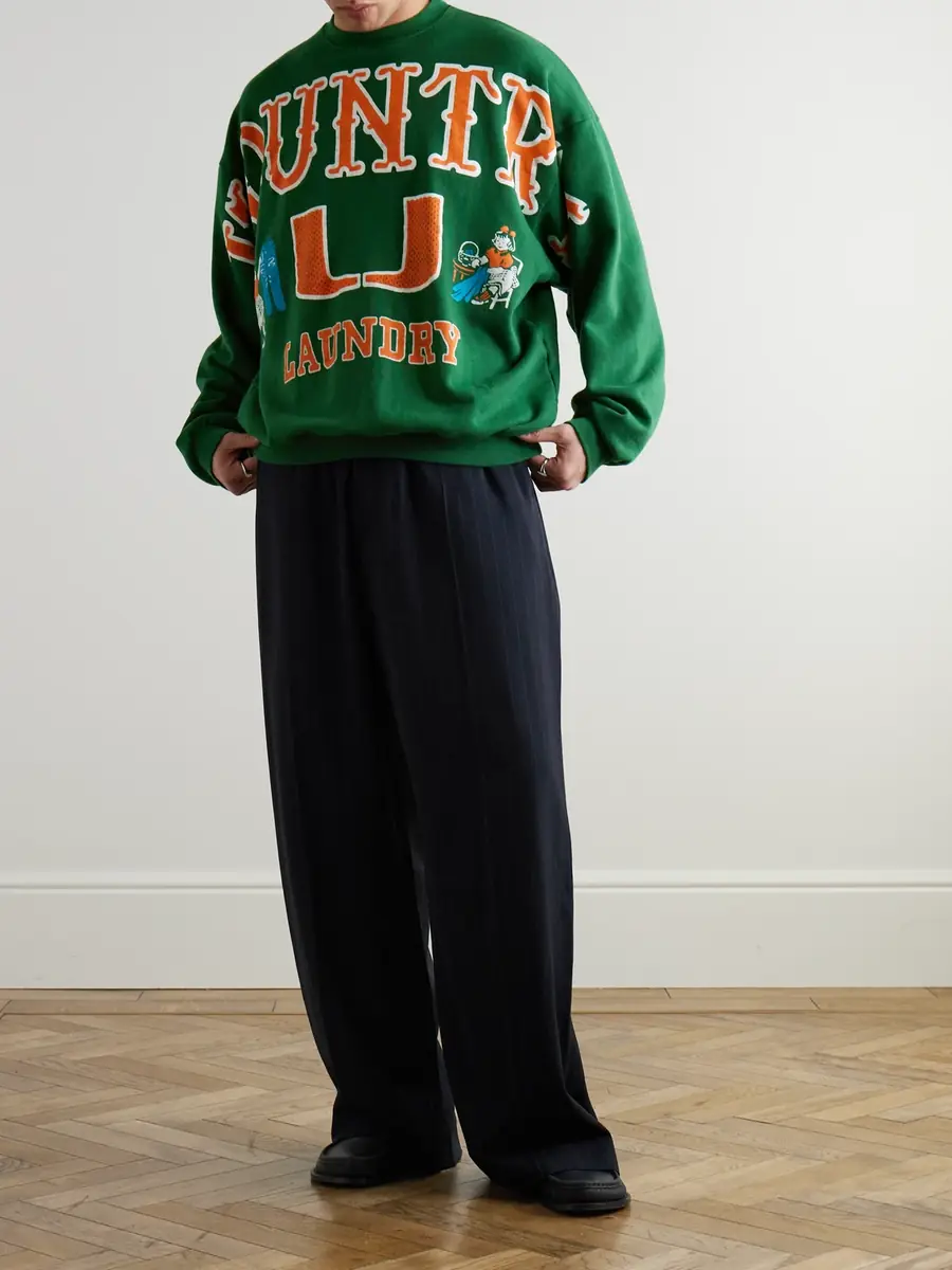 KAPITAL Printed Cotton-Jersey Sweatshirt - Men | Thumbnail 2 KAPITAL Printed Cotton-Jersey Sweatshirt - Men | Thumbnail 2