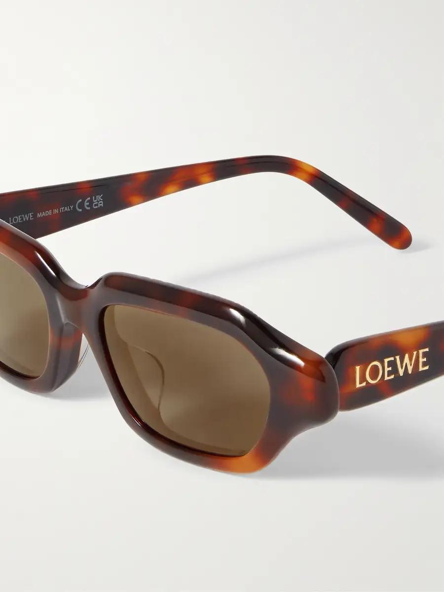 Loewe Slim Havana Rectangular Tortoiseshell Acetate Sunglasses - Men | Thumbnail 3 Loewe Slim Havana Rectangular Tortoiseshell Acetate Sunglasses - Men | Thumbnail 3