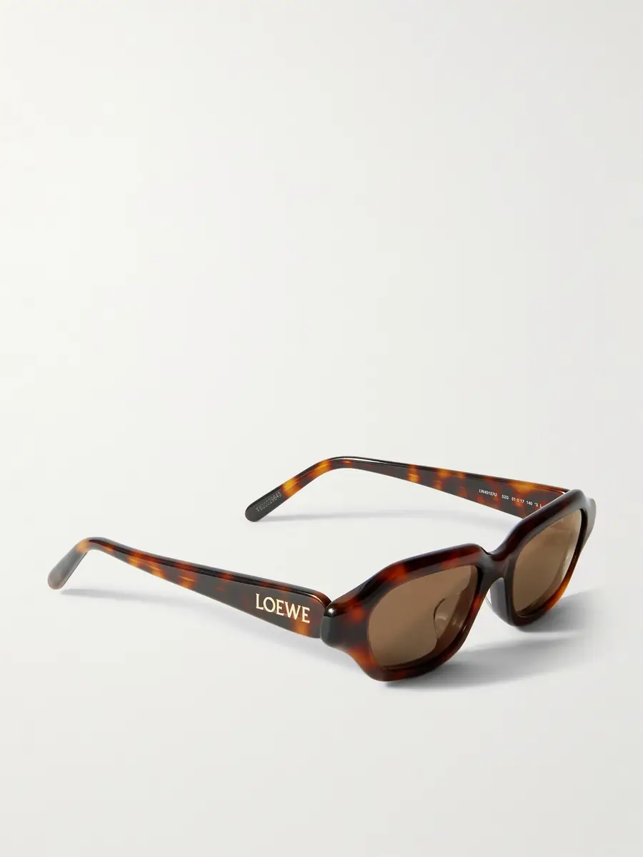 Loewe Slim Havana Rectangular Tortoiseshell Acetate Sunglasses - Men | Thumbnail 4 Loewe Slim Havana Rectangular Tortoiseshell Acetate Sunglasses - Men | Thumbnail 4
