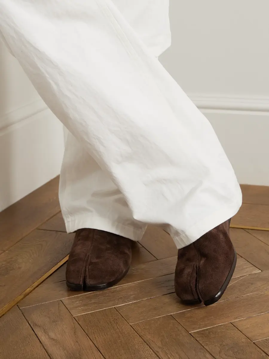 Maison Margiela Tabi Split-Toe Suede Loafers - Men | Thumbnail 2