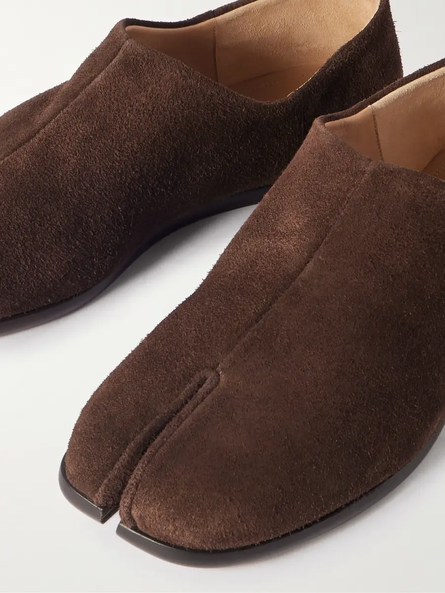 Maison Margiela Tabi Split-Toe Suede Loafers - Men | Thumbnail 5
