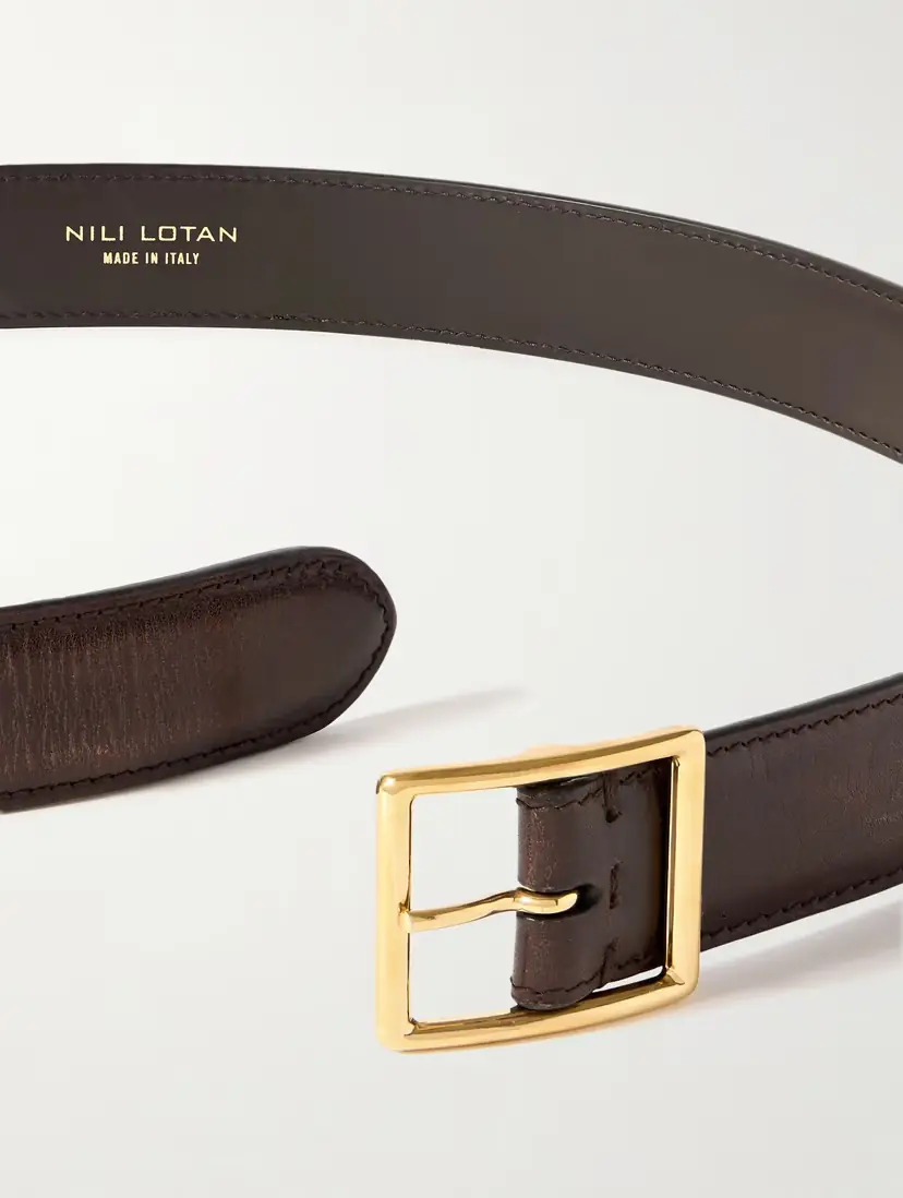 Nili Lotan Gabriele Leather Belt | Thumbnail 3