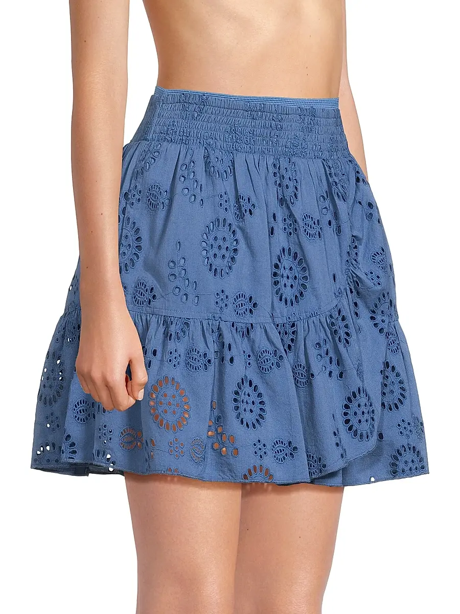 Change of Scenery Women's Izzy Cotton Eyelet Miniskirt | Thumbnail 4 Change of Scenery Women's Izzy Cotton Eyelet Miniskirt | Thumbnail 4