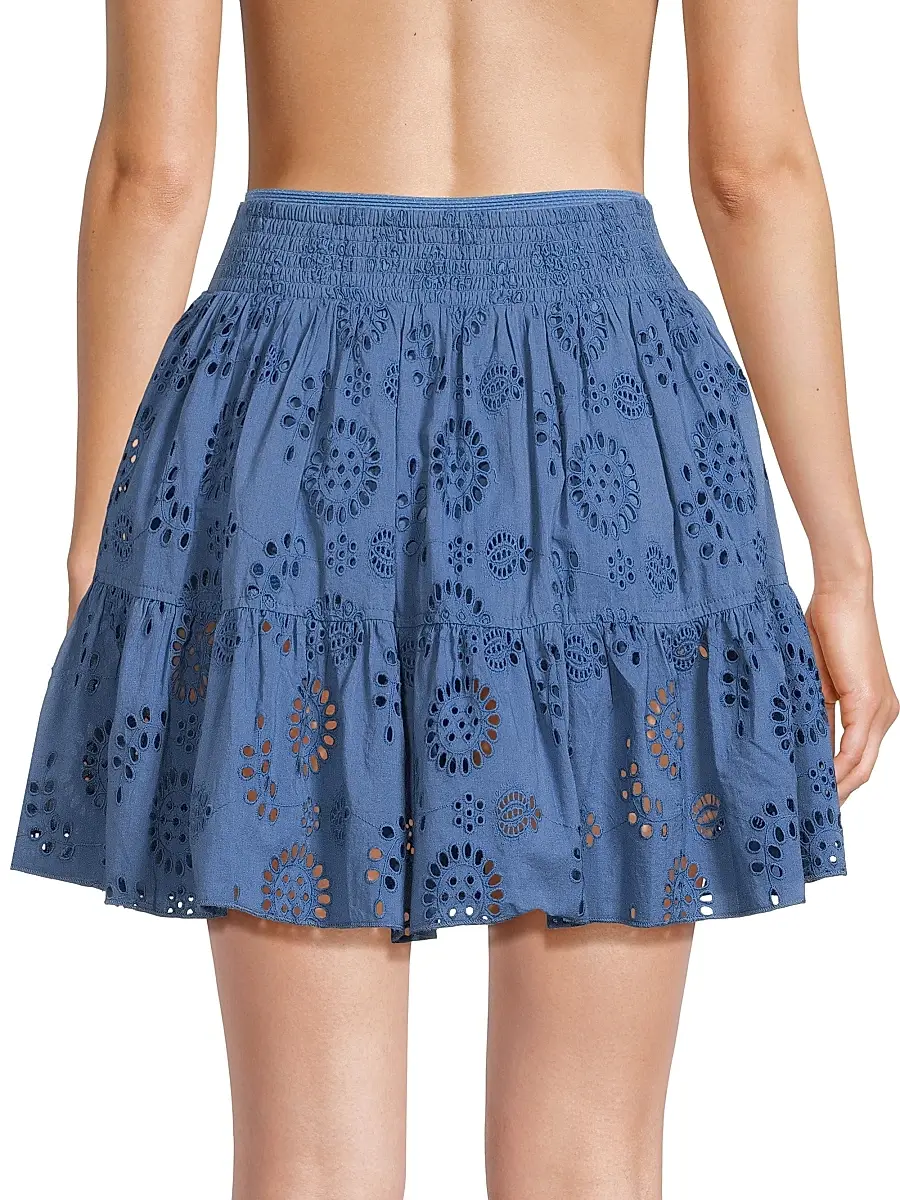 Change of Scenery Women's Izzy Cotton Eyelet Miniskirt | Thumbnail 5 Change of Scenery Women's Izzy Cotton Eyelet Miniskirt | Thumbnail 5