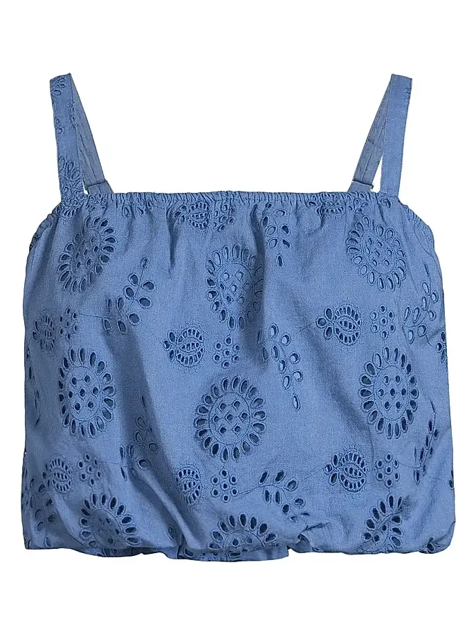 Women's Dani Cotton Eyelet Crop Top Women's Dani Cotton Eyelet Crop Top