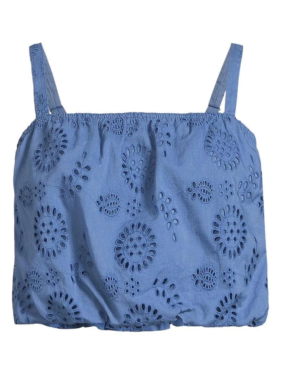 Women's Dani Cotton Eyelet Crop Top Women's Dani Cotton Eyelet Crop Top