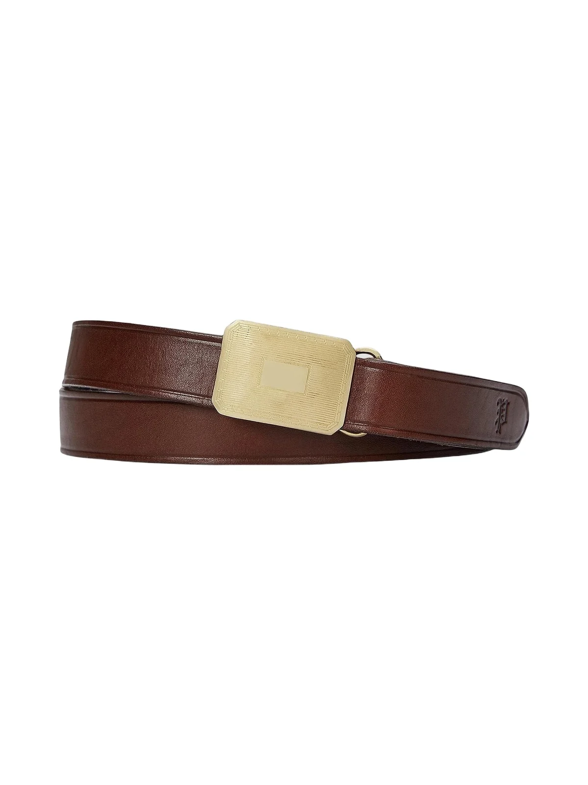 Polo Ralph Lauren Men's Engine Turn Leather Belt