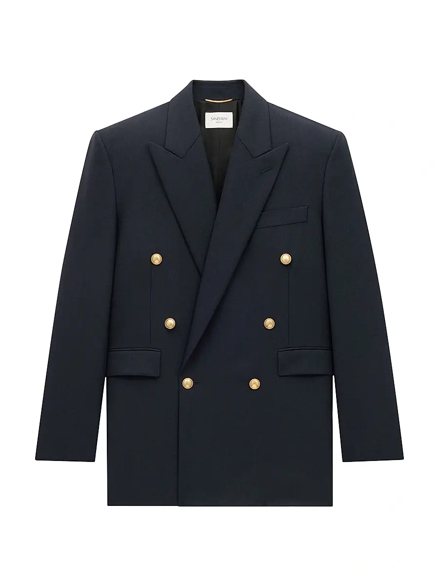 Women's Jacket in Wool - Marine Women's Jacket in Wool - Marine