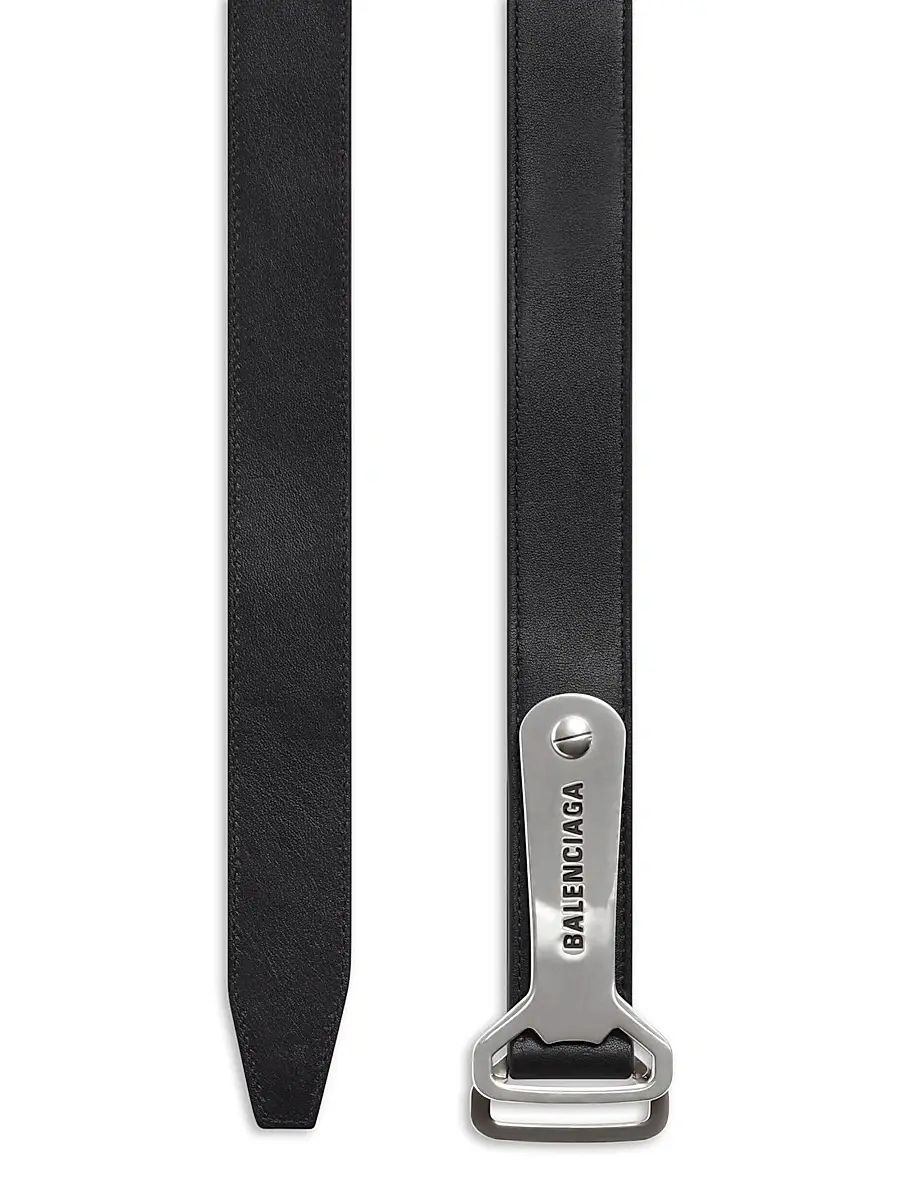Balenciaga Men's Bottle Opener D Ring Belt | Thumbnail 2