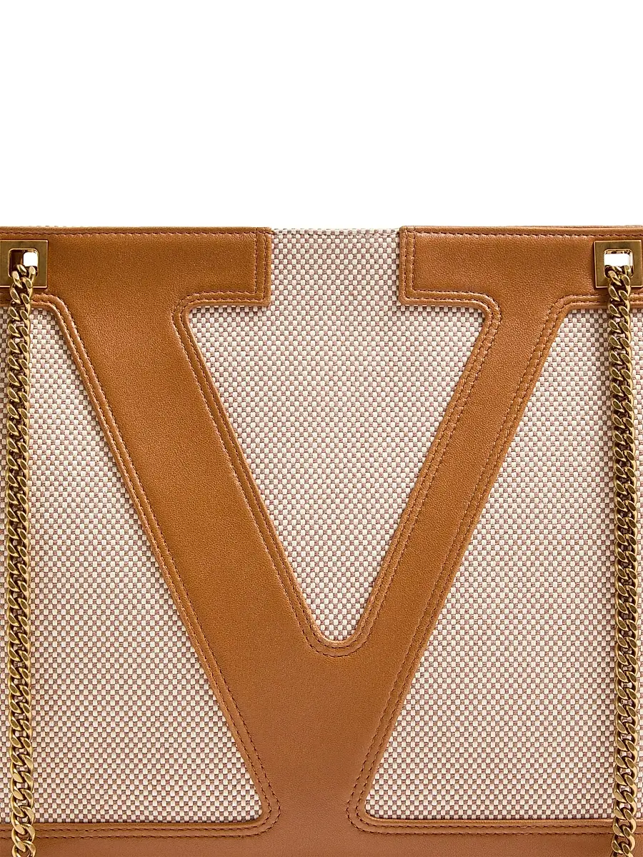 Valentino Women's Viva Superstar Medium Canvas Shopping Bag | Thumbnail 5 Valentino Women's Viva Superstar Medium Canvas Shopping Bag | Thumbnail 5