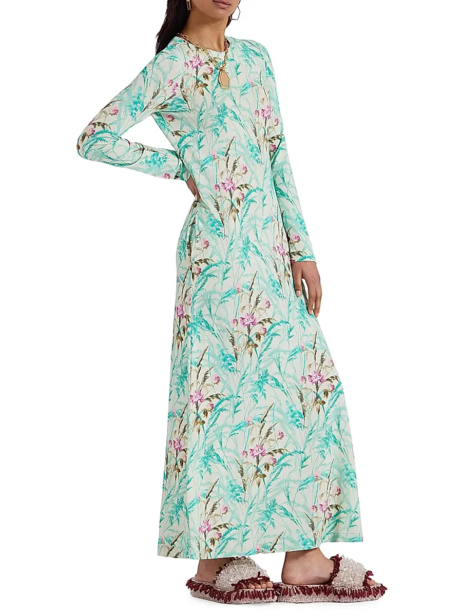 La DoubleJ Women's Long Sleeve Swing Dress - Heath Menta | Thumbnail 3 La DoubleJ Women's Long Sleeve Swing Dress - Heath Menta | Thumbnail 3