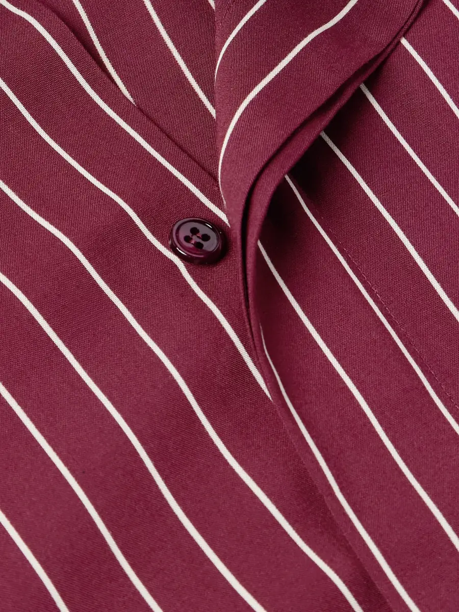 Saint Laurent Pinstriped Crepe Shirt - Men | Thumbnail 5