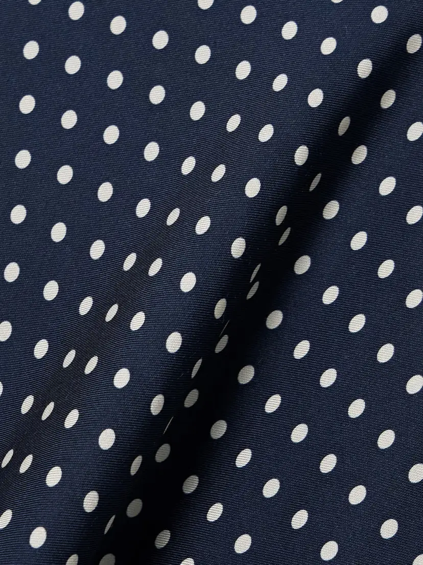 DÔEN Tahlia Belted Polka-dot Silk-blend Twill Midi Dress | Thumbnail 4