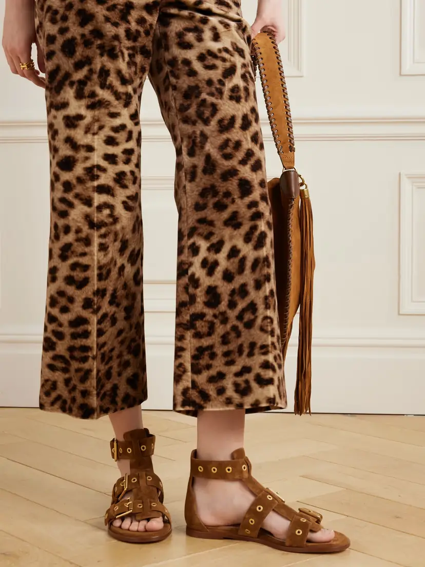 Gianvito Rossi Buckled Suede Sandals | Thumbnail 2