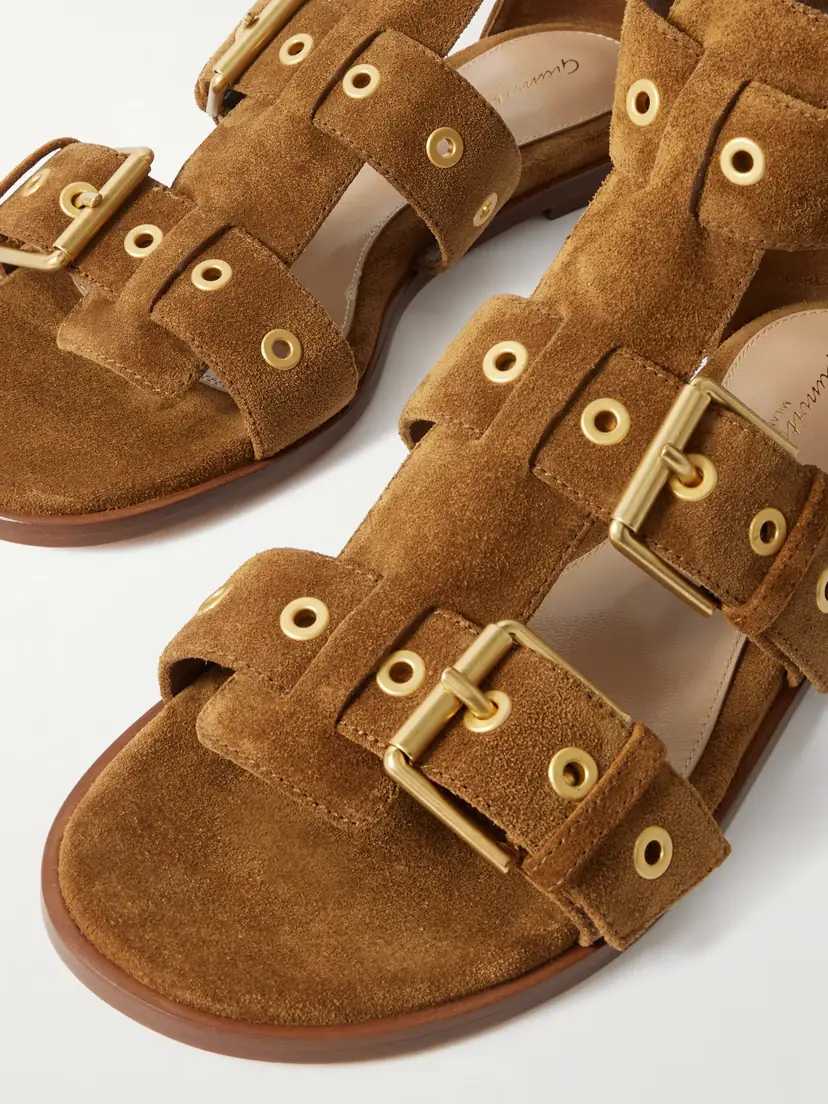 Gianvito Rossi Buckled Suede Sandals | Thumbnail 4