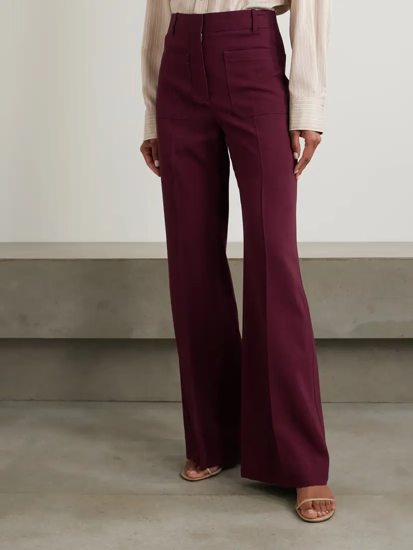 Victoria Beckham Alina Woven Wide-leg Pants | Thumbnail 3 Victoria Beckham Alina Woven Wide-leg Pants | Thumbnail 3