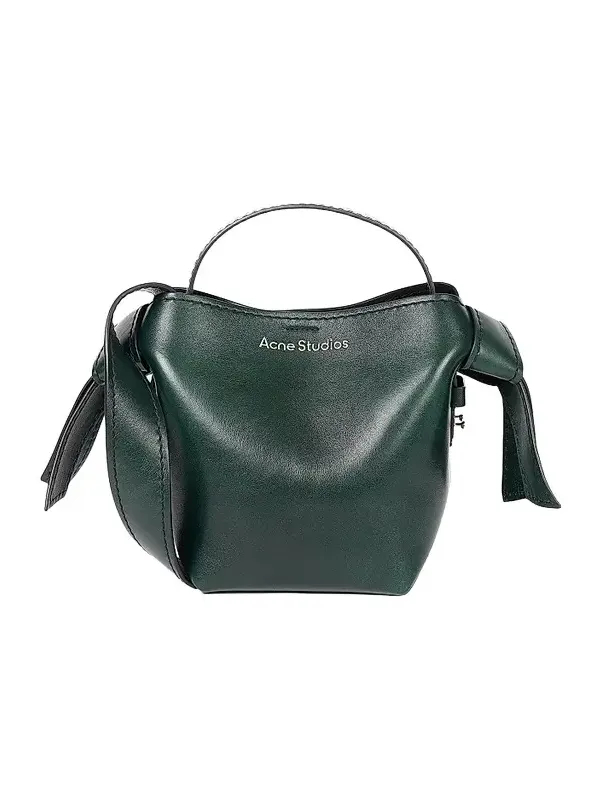 Women's Knotted Leather Top Handle Bag