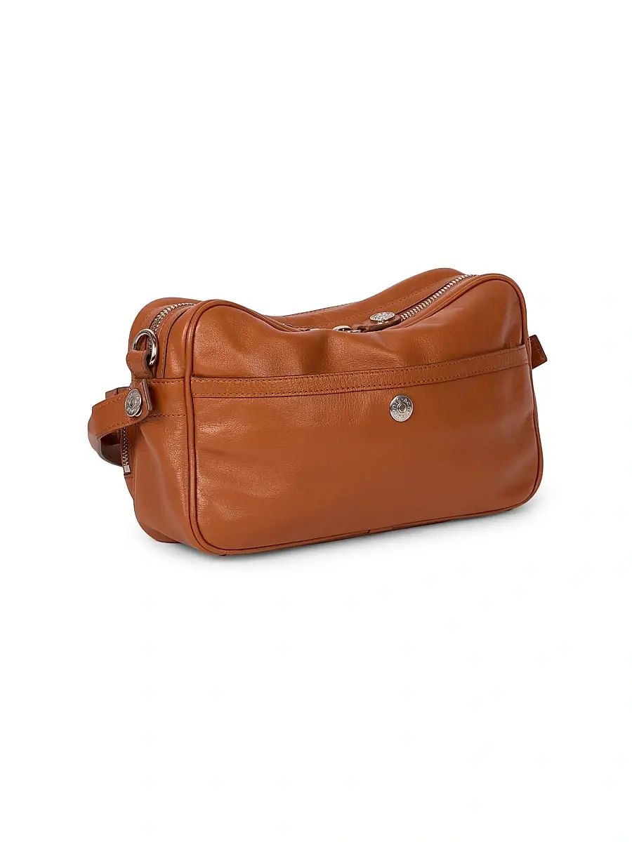 Acne Studios Women's Camero Party Leather Shoulder Bag - Cognac Brown | Thumbnail 4 Acne Studios Women's Camero Party Leather Shoulder Bag - Cognac Brown | Thumbnail 4