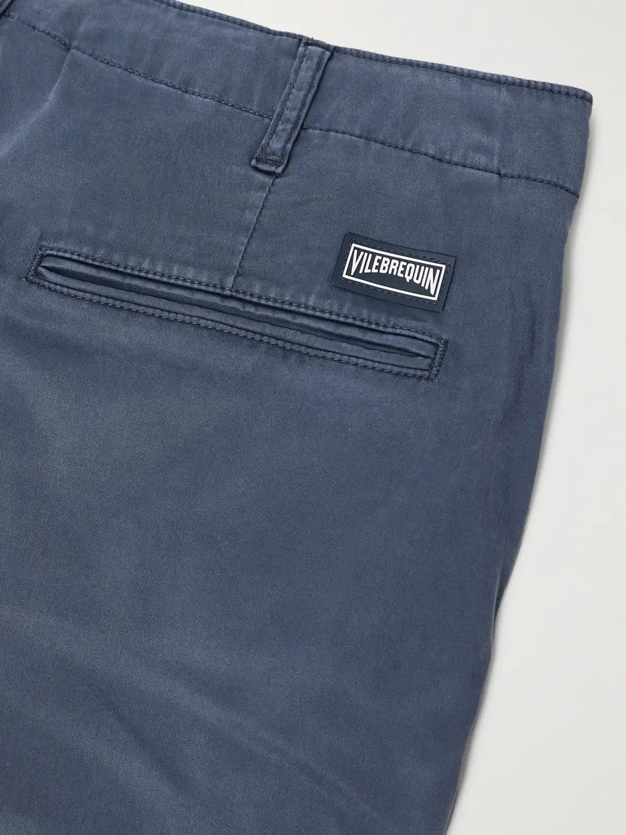 Vilebrequin Ponche Straight-Leg Lyocell and Cotton-Blend Bermuda Shorts - Men | Thumbnail 5 Vilebrequin Ponche Straight-Leg Lyocell and Cotton-Blend Bermuda Shorts - Men | Thumbnail 5