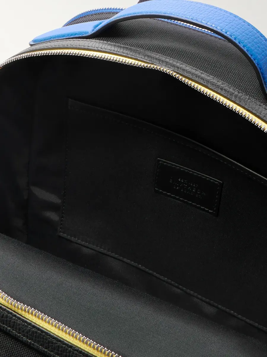 Smythson Norton Leather-Trimmed ECONYL® Backpack - Men | Thumbnail 5 Smythson Norton Leather-Trimmed ECONYL® Backpack - Men | Thumbnail 5