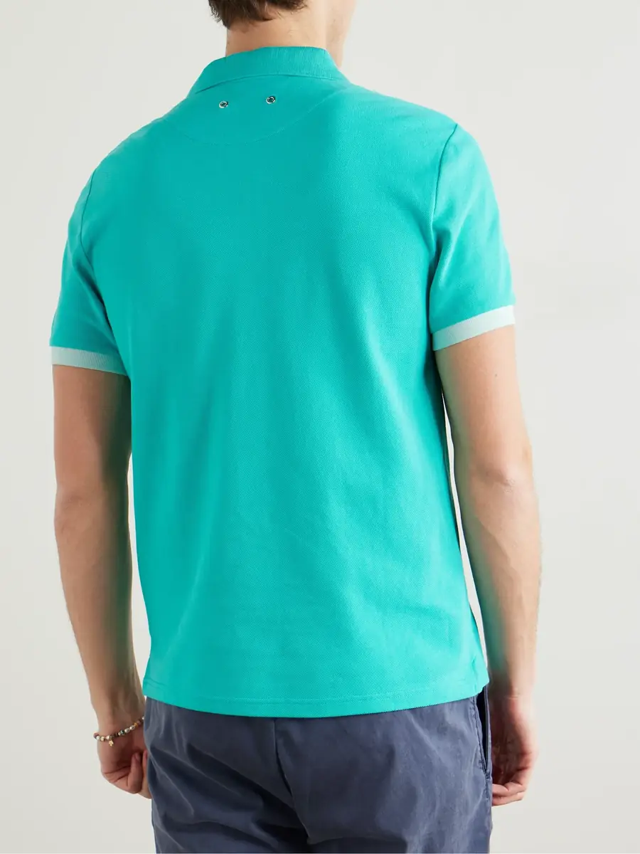 Vilebrequin Slim-Fit Logo-Embroidered Organic Cotton-Piqué Polo Shirt - Men | Thumbnail 3 Vilebrequin Slim-Fit Logo-Embroidered Organic Cotton-Piqué Polo Shirt - Men | Thumbnail 3