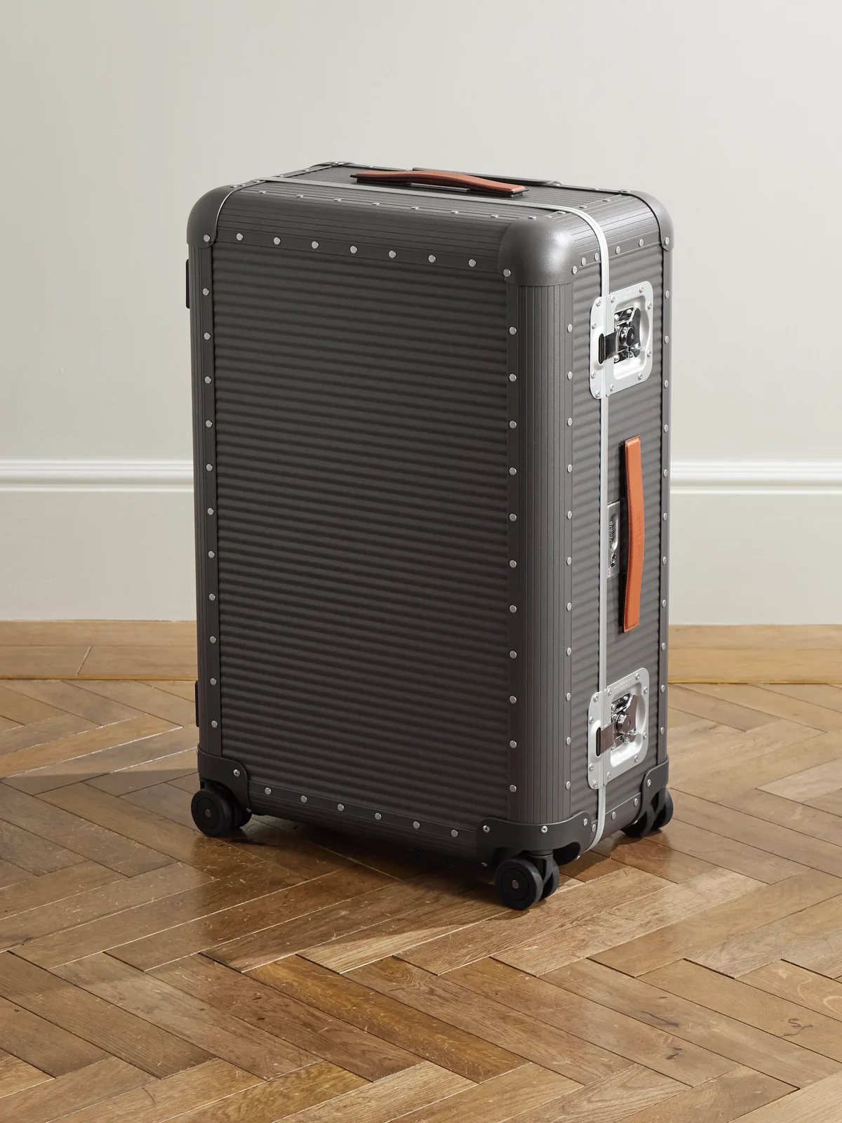 FPM Milano Bank Spinner 76cm Leather-Trimmed Polycarbonate Spinner Suitcase - Men