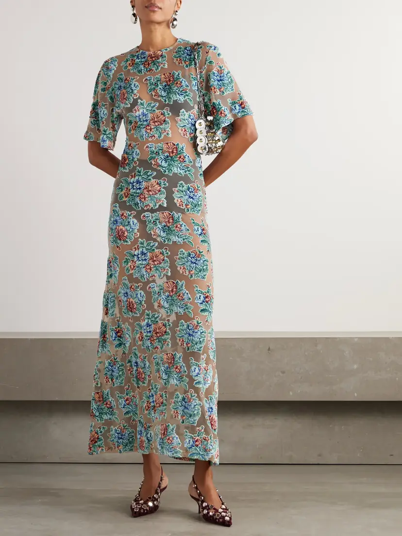 Rabanne Devoré Jacquard-knit Dress | Thumbnail 2