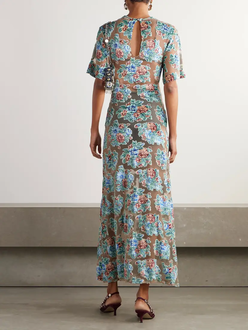 Rabanne Devoré Jacquard-knit Dress | Thumbnail 3