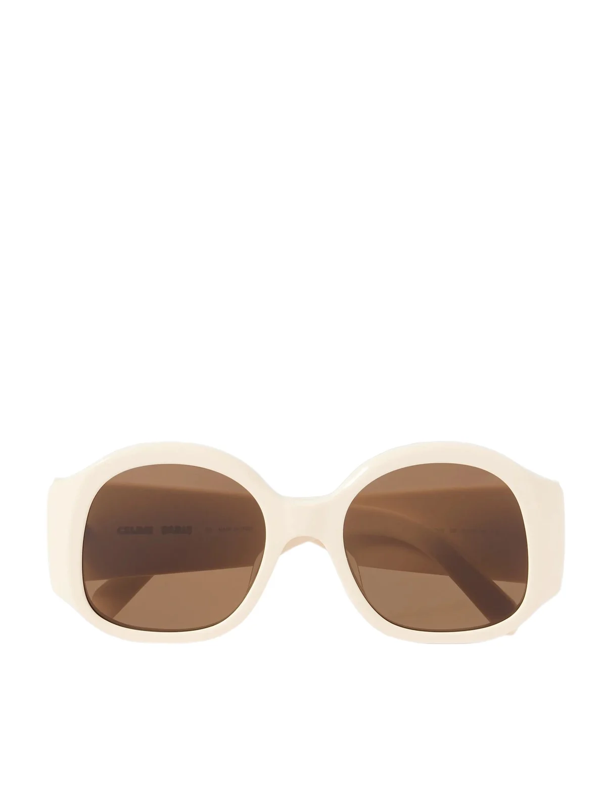 CELINE Eyewear Maxi Triomphe Round-frame Acetate Sunglasses