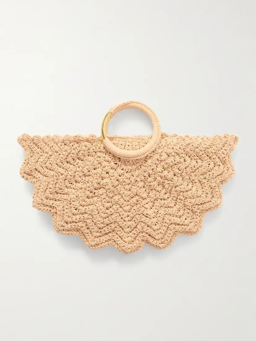 Chloé Bracelet Paravent Embroidered Faux Raffia Tote | Thumbnail 3