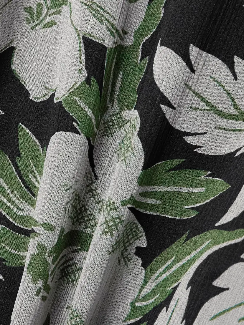 Loewe Off-the-shoulder Floral-print Silk-crepon Midi Dress | Thumbnail 4 Loewe Off-the-shoulder Floral-print Silk-crepon Midi Dress | Thumbnail 4