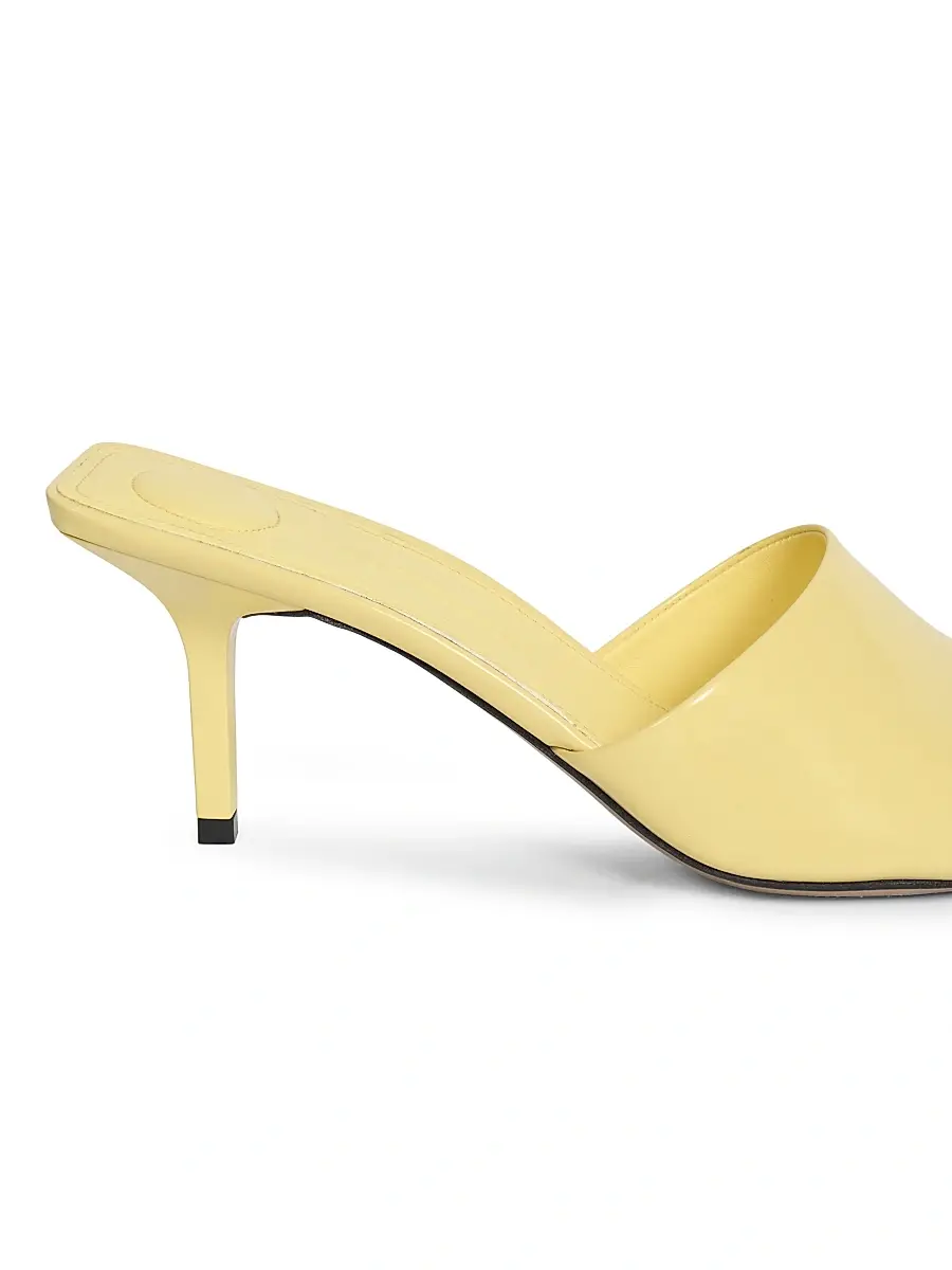 Jacquemus Women's Cubisto 70MM Leather Mules - Light Yellow | Thumbnail 5 Jacquemus Women's Cubisto 70MM Leather Mules - Light Yellow | Thumbnail 5