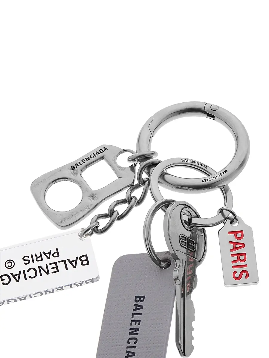 Balenciaga Men's All Access Keychain - Silver | Thumbnail 2 Balenciaga Men's All Access Keychain - Silver | Thumbnail 2