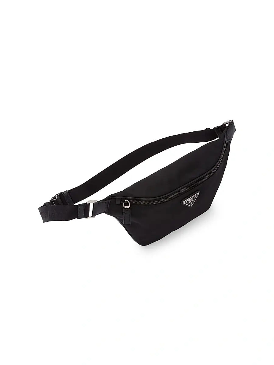 Prada Men's Re-Nylon And Saffiano Leather Belt Bag | Thumbnail 3 Prada Men's Re-Nylon And Saffiano Leather Belt Bag | Thumbnail 3