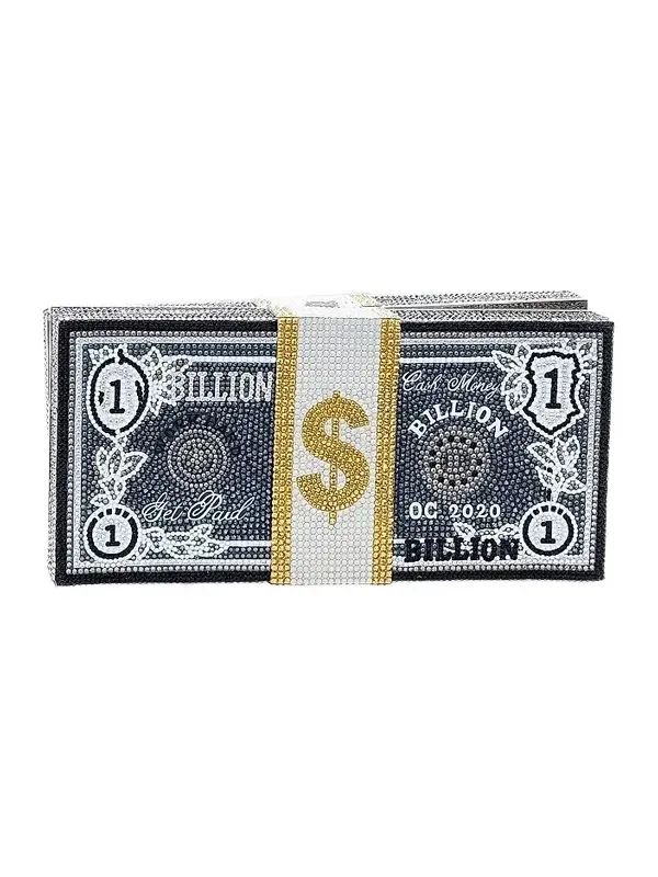 Women's Game Day Stack of Cash Billions Crystal Clutch Women's Game Day Stack of Cash Billions Crystal Clutch