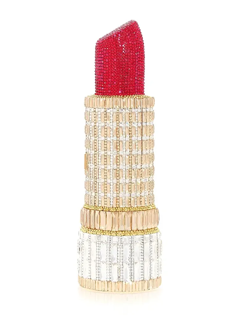 Women's Lipstick Seductress Crystal Clutch