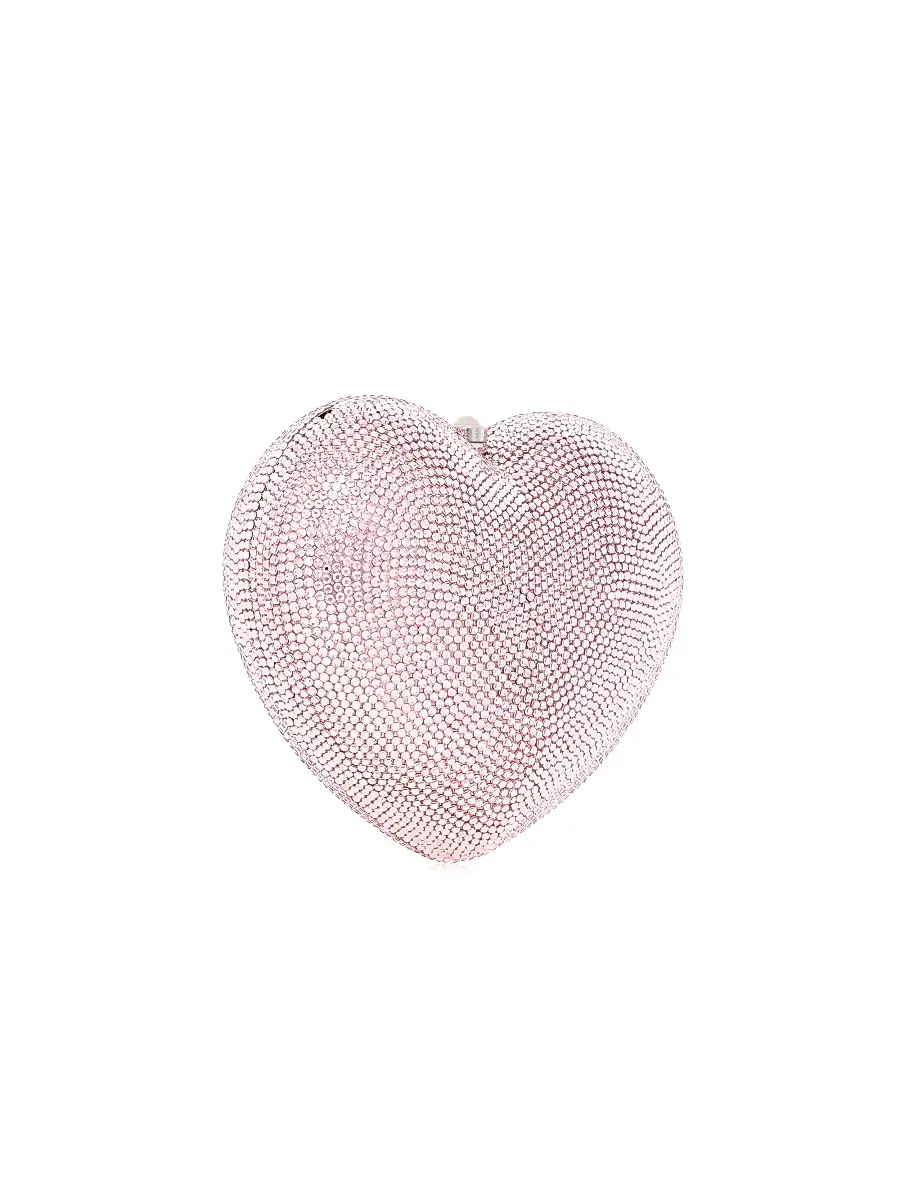 Judith Leiber Couture Women's Petite Heart Crystal-Embellished Clutch | Thumbnail 4 Judith Leiber Couture Women's Petite Heart Crystal-Embellished Clutch | Thumbnail 4