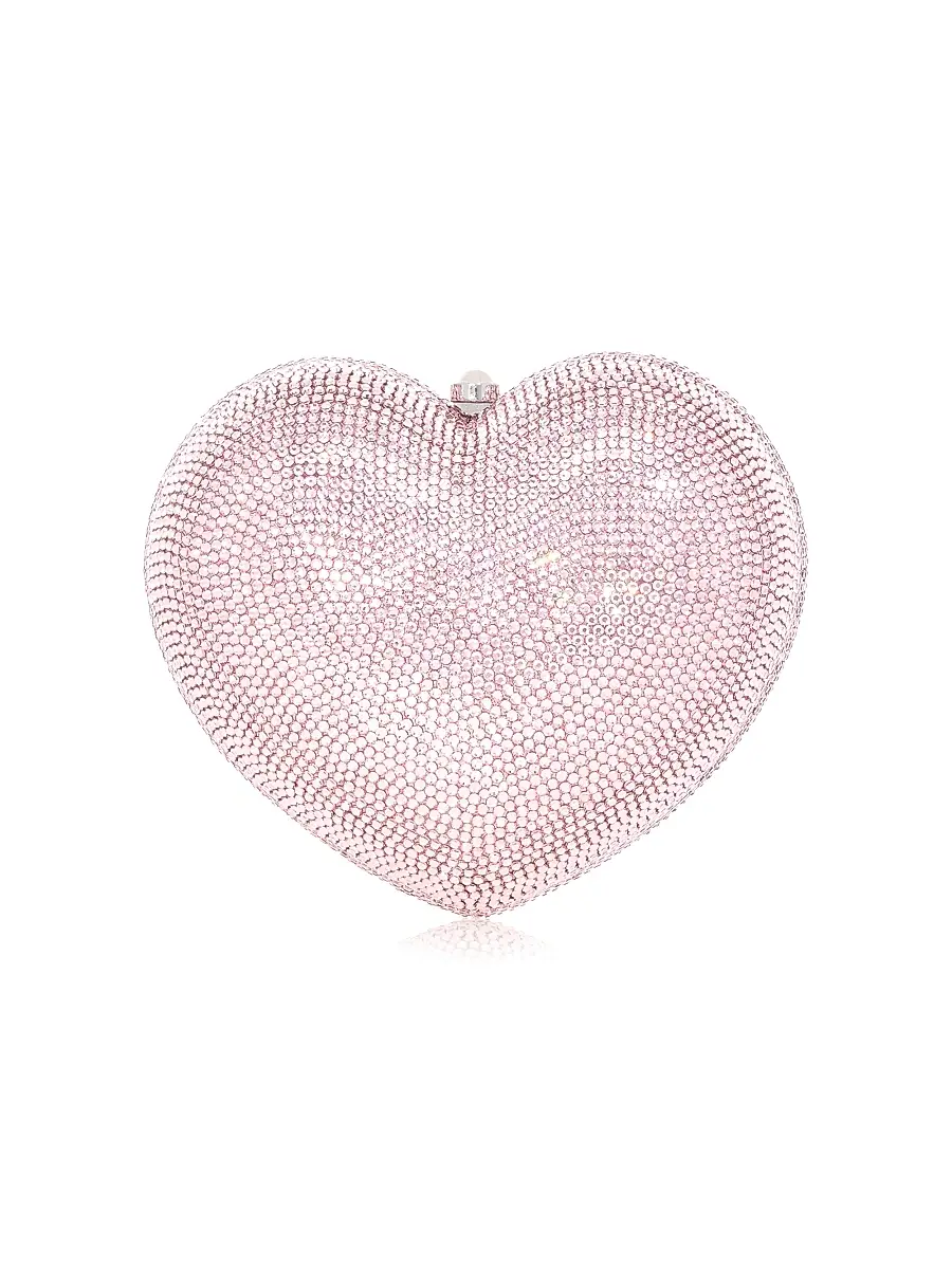 Judith Leiber Couture Women's Petite Heart Crystal-Embellished Clutch