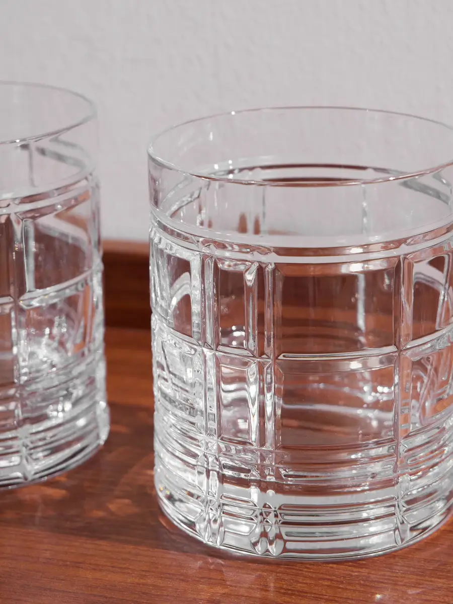 Ralph Lauren Home Hudson Plaid Set of Two Double Old Fashioned Crystal Glasses - Men | Thumbnail 3 Ralph Lauren Home Hudson Plaid Set of Two Double Old Fashioned Crystal Glasses - Men | Thumbnail 3