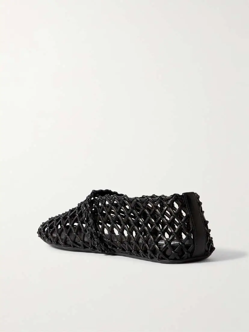Alaïa Woven Leather Ballet Flats | Thumbnail 3