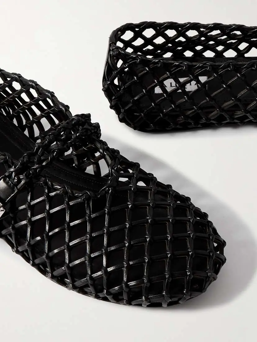 Alaïa Woven Leather Ballet Flats | Thumbnail 4