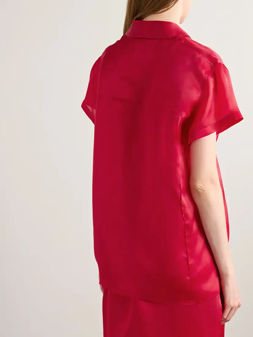 Khaite Keefe Silk-organza Shirt | Thumbnail 3