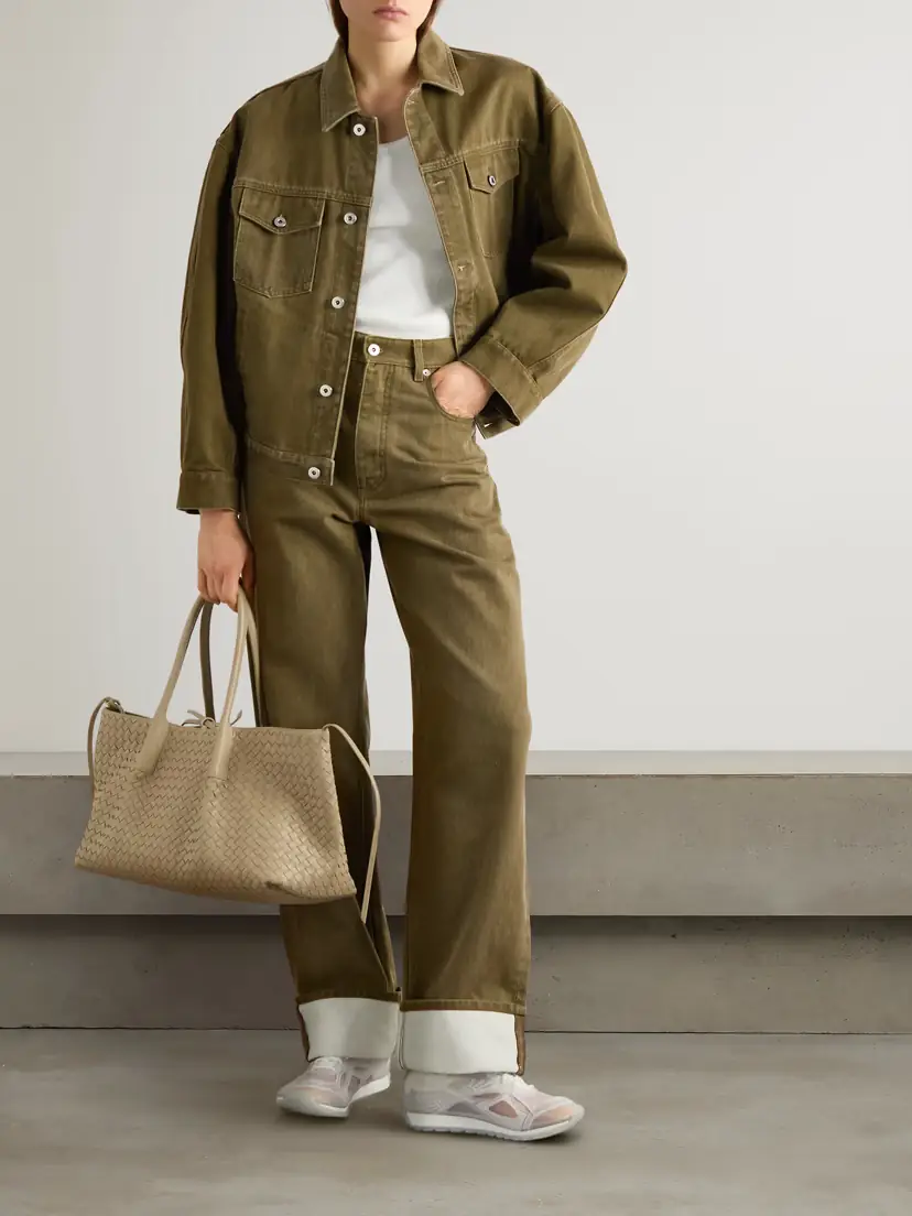 Bottega Veneta Appliquéd High-rise Wide-leg Jeans | Thumbnail 2 Bottega Veneta Appliquéd High-rise Wide-leg Jeans | Thumbnail 2