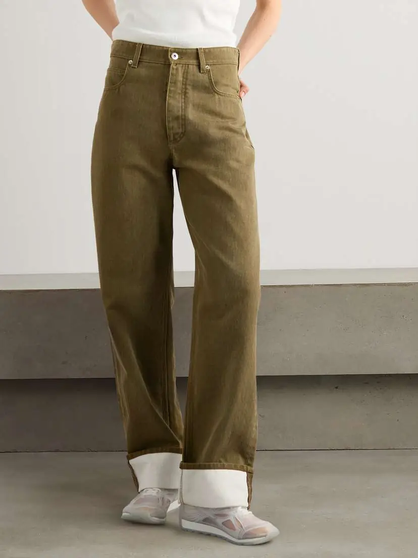 Bottega Veneta Appliquéd High-rise Wide-leg Jeans | Thumbnail 3 Bottega Veneta Appliquéd High-rise Wide-leg Jeans | Thumbnail 3