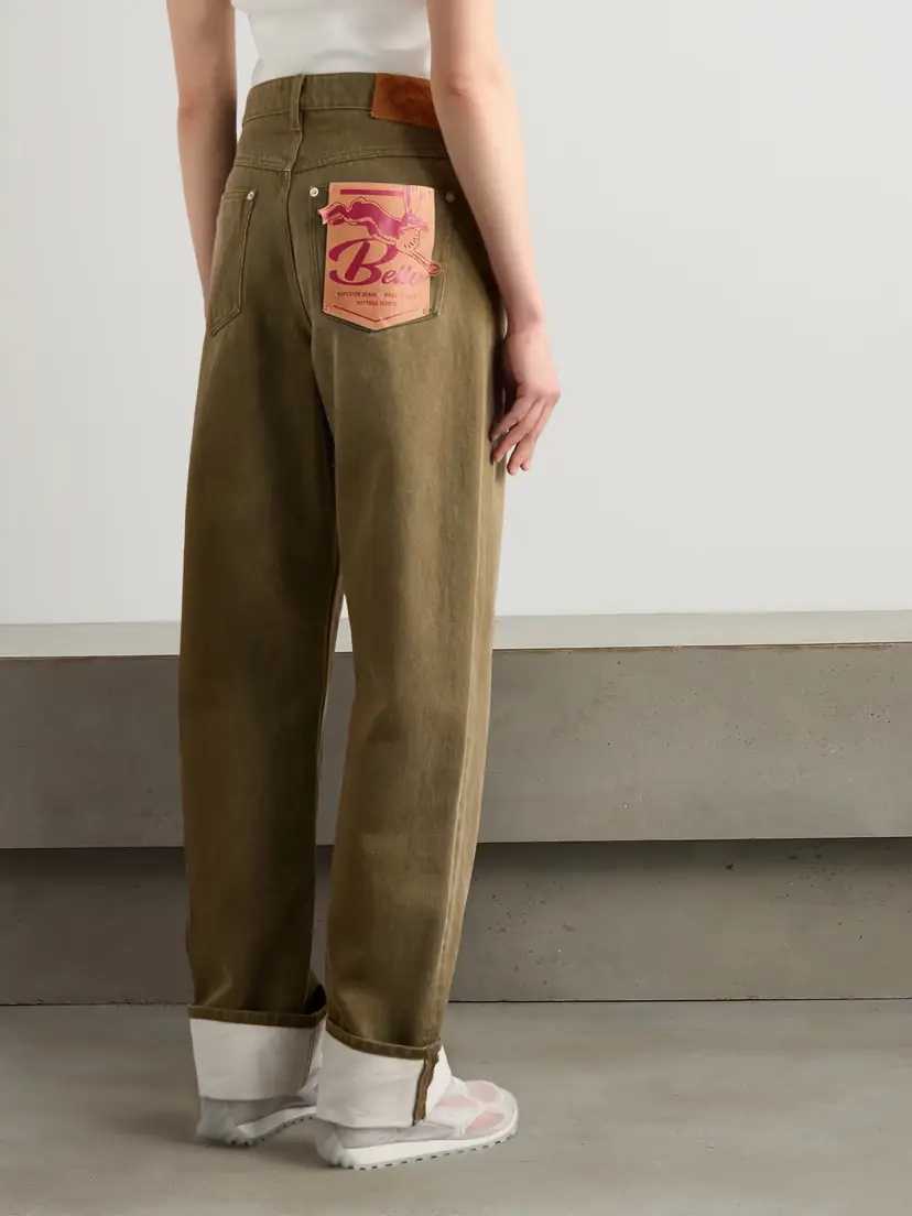 Bottega Veneta Appliquéd High-rise Wide-leg Jeans | Thumbnail 4 Bottega Veneta Appliquéd High-rise Wide-leg Jeans | Thumbnail 4